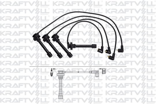 BUJI KABLOSU COLT IV 1,6 16V 94-96 GALANT V 1,8/2,0 16V 92-96 LANCER IV/V 1,6 16V 92-> (SILIKON KABL