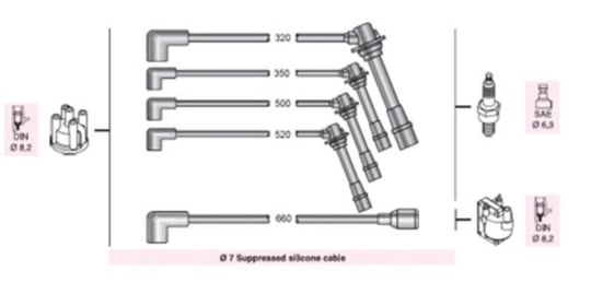 BUJI KABLOSU SEPHIA 1.5İ 1.6İ DOHC (AKI018)