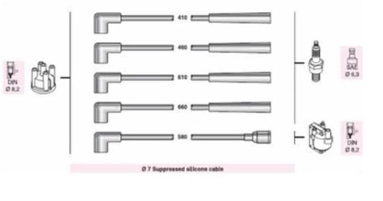 BUJI KABLOSU SEPHIA I PRIDE CAPITAL 1.5İ 16V (AKI015)
