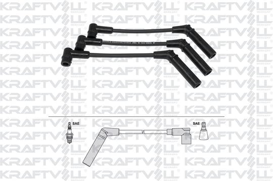 BUJI KABLOSU SPARK MATIZ 98> DELCO 3LU SET (SILIKON KABLO)