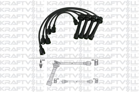 BUJI KABLOSU SUZUKI SWIFT 1.6 16V 92-96 - VITARA 1.6 16V 88-99 (SILIKON KABLO)