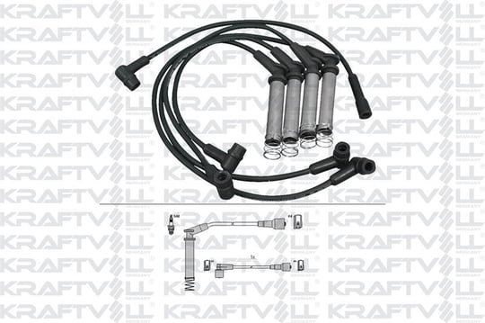 BUJI+BOBIN KABLO TAKIMI ASTRA F 1,8/2,0 8V 92-98 - VECTRA A 1,8/2,0 8V 88-95 (SILIKON KABLO)