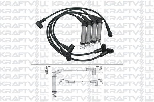 BUJI+BOBIN KABLOSU ASTRA F 1,6 8V 91>98   KADETT 1,6 8V 86>93   VECTRA A 1,6 8V 88>95 (SILIKON KABLO)