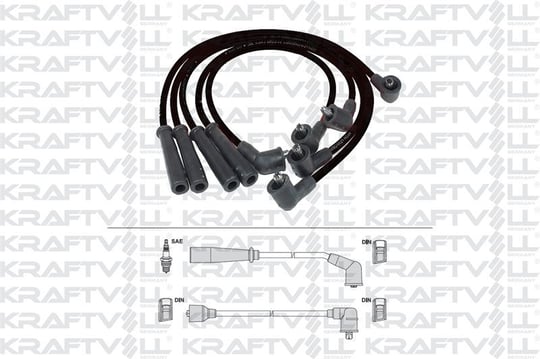 BUJI+BOBIN KABLOSU MAZDA 626 III 1.8 2.0 12V (FE-F2-F8) 87-92 (SILIKON KABLO)