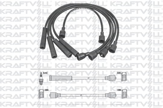 BUJI+BOBIN KABLOSU SUZUKI CARRY 1.0 92-99 - SWIFT 1.3 16V 89-92 (SILIKON KABLO)
