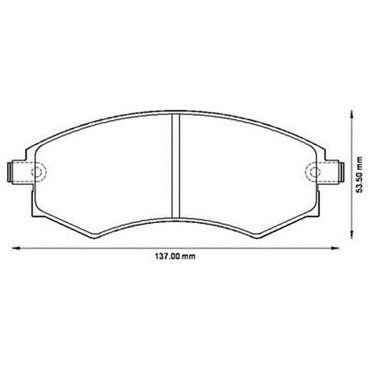 BALATA FREN ON-(KIA: MAGENTIS 01>>/ HYUNDAI :ELANTRA 95>05 / MATRIX 01>10 / SONATA 96>98 / SSANGYOUNG: KORANDO 98>06 )