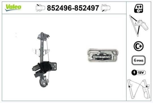 CAM MEKANİZMASI ARKA SAĞ PEUGEOT 307