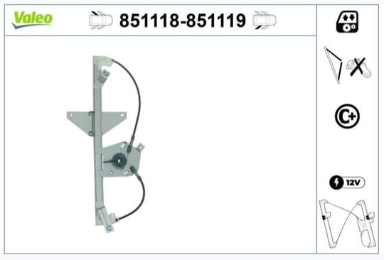 CAM MEKANİZMASI ARKA SAĞ PEUGEOT 5008 (11/2009>)
