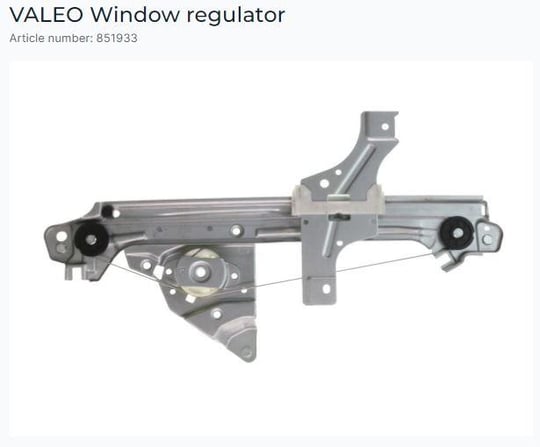 CAM MEKANİZMASI (ARKA) (SAĞ) PEUGEOT 508