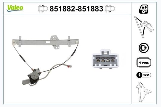 CAM MEKANİZMASI ÖN SOL HONDA CR-V 02>06