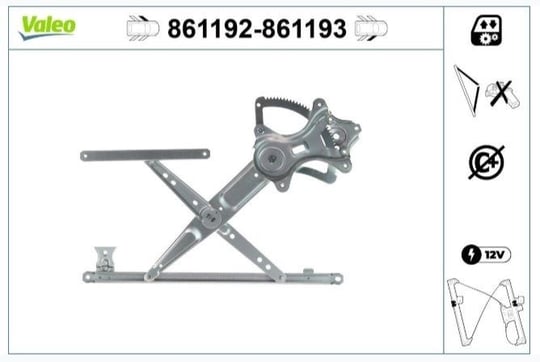 CAM MEKANİZMASI ÖN SOL MITSUBISHI LANCER VI