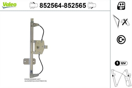 CAM MEKANİZMASI ÖN SOL RENAULT CLIO IV