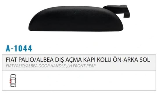 DIŞ KAPI KOLU ÖN ARKA SOL ALBEA 02-09 ODH500.1042