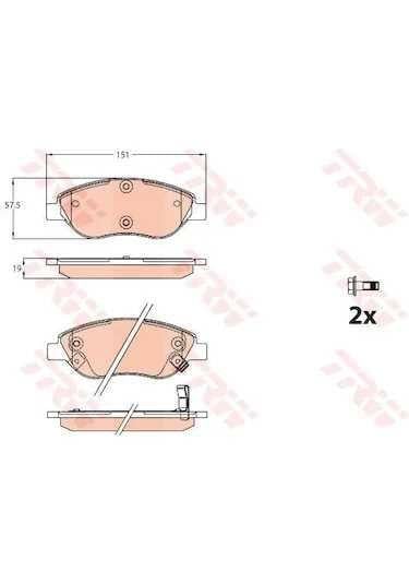 DİSK BALATA FİAT EGEA ÖN 77367923 GDB2228
