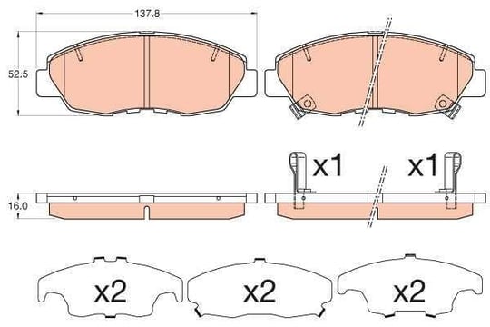 DISK BALATA HONDA CIVIC IX 2012-- ON