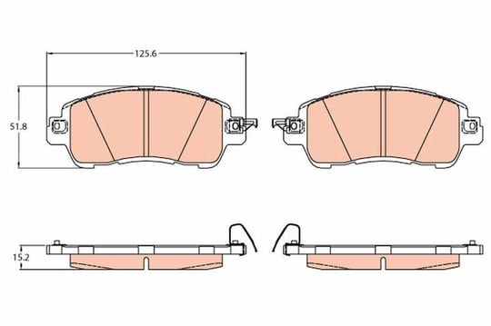 DISK BALATA MAZDA 2 2014 ON