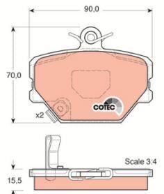 DISK BALATA MERCEDES SMART-CABRIO ROADSTER GDB1365