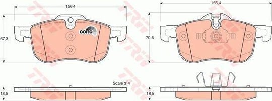DISK BALATA ROVER-75 1.8,2.0,2.5,MG ZT ON GDB1374