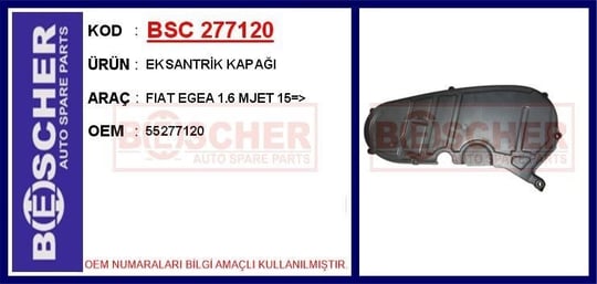 EKSANTRİK EKSANTRİK KAPAĞI FIAT EGEA 1.6 MJET 15=>