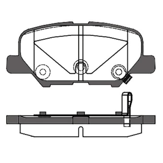 FREN BALATASI ARKA MITSUBISHI ASX 12-/ MAZDA 6 13-/ OUTLANDER 12-/ CITROEN C4 12-/ PEUGEOT 4008 2012-/