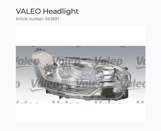 FAR SOL CITROEN C5 FBL+DRL 08>