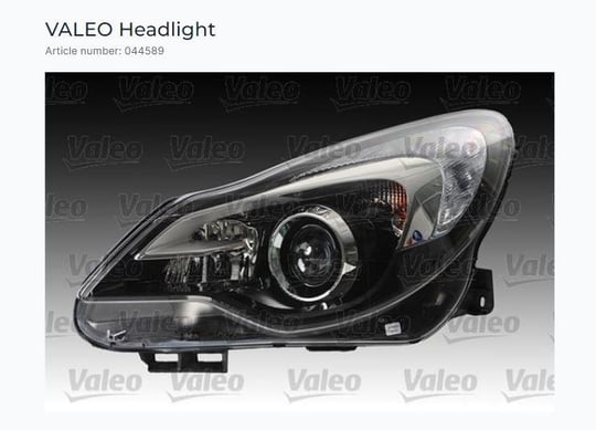 FAR SOL OPEL CORSA D 2011/04 AFS