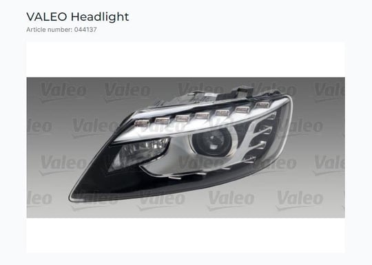 FAR SOL XENON-BI FUNCTION+DRL+LED AUDI Q7 D3S 08/0