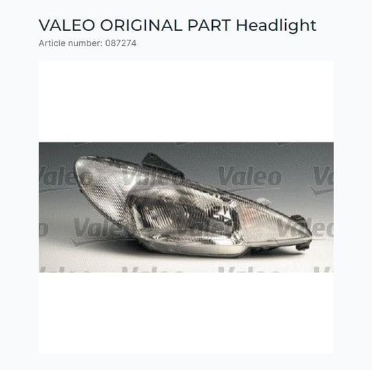 FAR+SİNYAL E H4 SAĞ PEUGEOT 206 9/98-06/03