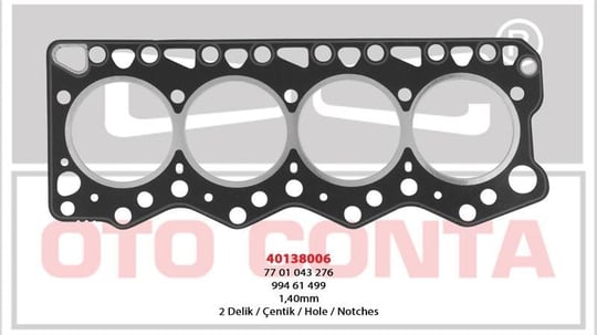 FİAT DUCATO 2.5 TD TDI SİLİNDİR KAPAK CONTA 1.40MM Ø95.3MM 8140.27 8140.47