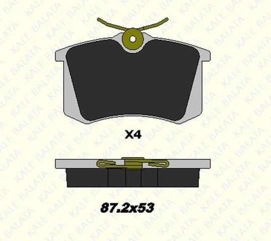 FREN BALATASI ARKA AUDI A4 II III A4 AVANT A4 CABRIO A6 II CLIO II III MEGANE SCENIC C3 III C4 CACTUS CORRADO GOLF I II III IV JETTA II PASSAT II III IV POLO CLASSIC QUANTUM II SANTANA SCIROCCO II VENTO JETTA III (23554 EŞ DEĞERİ) 20961 152 34 ANS KD13