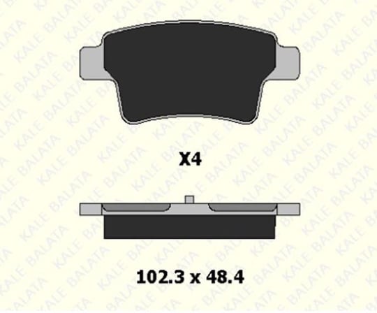 FREN BALATASI ARKA CITROEN C4 GRAND PICASSO 24540 164 04 ANS KD13 2454016404ANSKD13