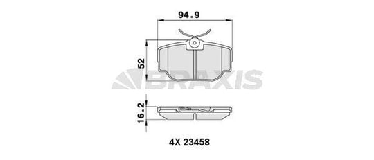 FREN BALATASI ARKA DISCOVERY 2 98-04 RANGE ROVER 94-01 CLASSIC 