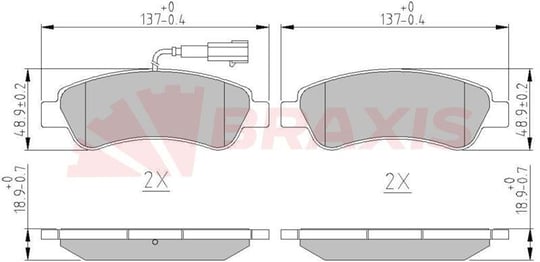 FREN BALATASI ARKA FISLI DUCATO 12> / BOXER 12> / JUMPER 12>
