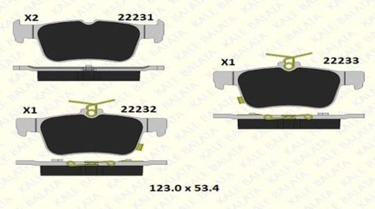 FREN BALATASI ARKA FORD EDGE ESCAPE II FOCUS IV FUSION GALAXY KUGA II MONDEO V S-MAX 22231 159 05 ANS KD13