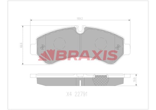 FREN BALATASI ARKA MERCEDES SPRINTER 907 18>