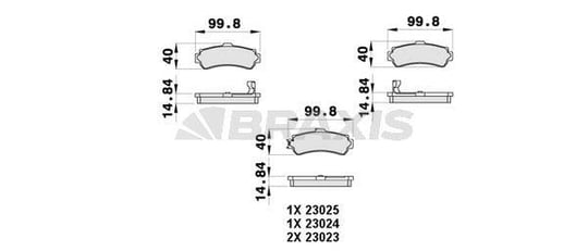 FREN BALATASI ARKA NISSAN ALMERA 1995-2000 MAXIMA 2000-2003 (ABS LI ARACLAR ICIN)
