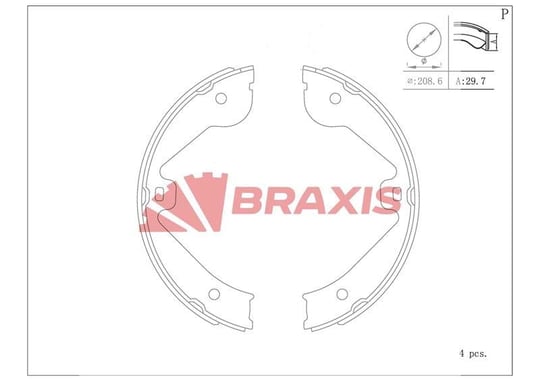 FREN BALATASI ARKA (PARK FRENI PABUCU) W164 05>11 W251 07>14 X164 06>12 , VOLKSWAGEN TOUAREG 02>10 A7 10> Q7 06> CAYENNE 02>10 / RANGE ROVER 02-09