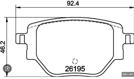 FREN BALATASI ARKA PEUGEOT 2008 1.2 PureTech 100 2008 1.2 PureTech 130; 2008 1664737180 0986424988