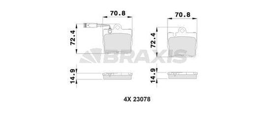 FREN BALATASI ARKA S-CLASS W220 98>05 C215 99>06