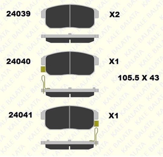 FREN BALATASI ARKA SUZUKI IGNIS 24040 144 05 ANS KD13 2404014405ANSKD13