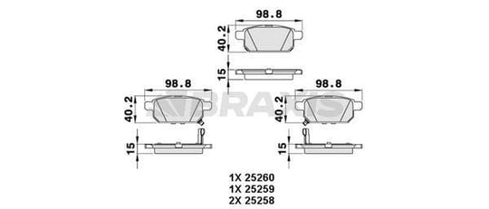 FREN BALATASI ARKA SWIFT 10> SX4 CROSS 13> VITARA 15>