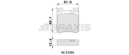 FREN BALATASI ARKA W203 01>07 C208 97>02 W124 93>95 W210 96>02 W140 93>98