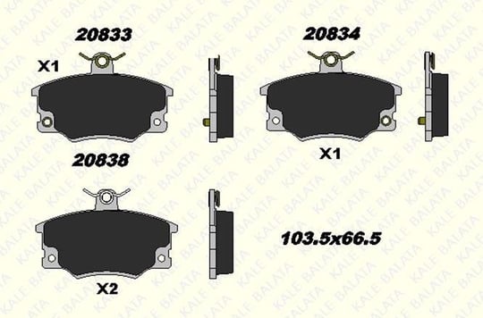 FREN BALATASI ÖN ALFA ROMEO 145-146-155 LUC.- SPİDER ARGENTA BARCHETTA PANDA PANDA VAN PUNTO PUNTO CABRIO PUNTO VAN REGETA REGETA WEEKEND RİTMO RİTMO CABRIO RITMO II SEICENTO TEMPRA TEMPRA SW TIPO UNO 20833 171 25 ANS KD13