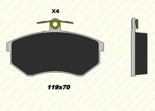 FREN BALATASI ÖN AUDI 80-90-COUPE 20669 162 14 ANS KD13
