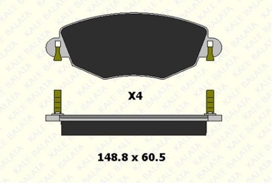 FREN BALATASI ÖN FORD MONDEO III 1.8 16V 2.0 16V 2.2 TDCİ 2.5 V6 3.0 V6 23279 185 14 ANS KD13