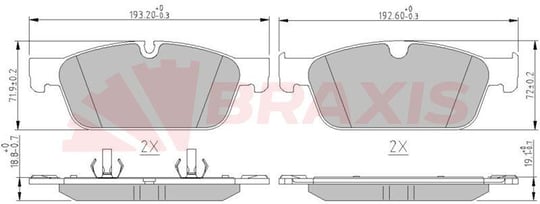 FREN BALATASI ON GL-CLASS X166 12>15 ML-CLASS W166 11>15