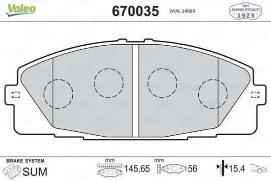 FREN BALATASI ÖN HIACE 2.7 2.5D 05>3.0D 10>