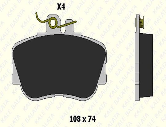 FREN BALATASI ÖN MERCEDES C SERI (W202) SW (S202) 21439 203 24 ANS KD11