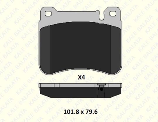 FREN BALATASI ÖN MERCEDES C SERİSİ (W203) C SERİSİ COUPE (CL203) C SERİSİ T-MODEL (S203) CLC SERİSİ (CL203) CLK (C209) SLK (R171) 23945 165 04 MSH KD11 2394516504MSHKD11