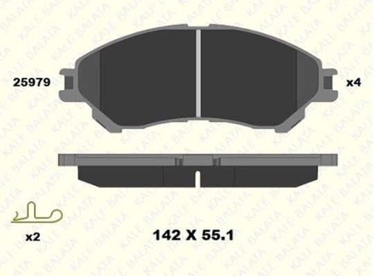 FREN BALATASI ÖN MITSUBISHI XPANDER MPV 25979 168 14 MSH KD13 2597916814MSHKD13